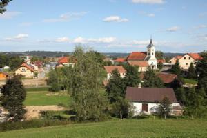 Cerkev z okolico danes 1